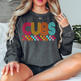 Retro Colorful Cubs PNG Digital Download