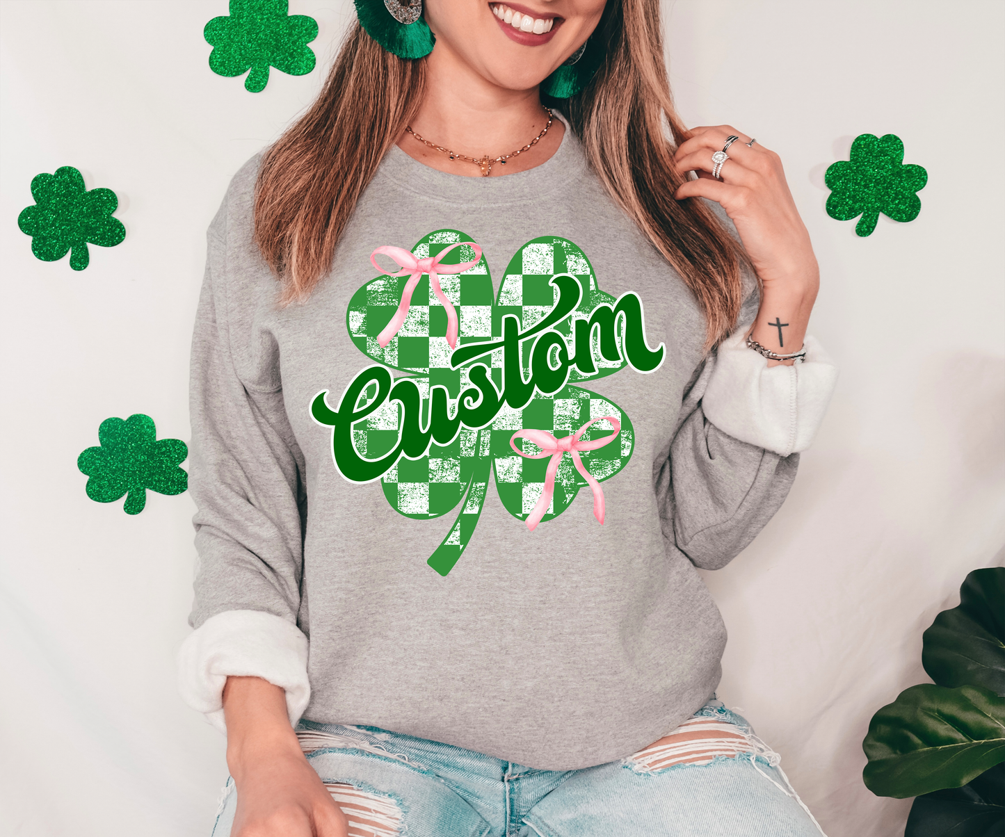 Coquette CUSTOM Checker Shamrock Digital Download