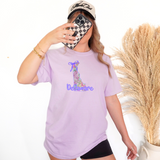 Delaware Floral State Purple Bow Digital Download