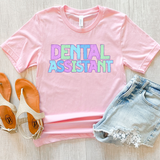 Dental Assistant Bookworm Back to School Pastel Colors Digital Download