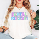 Dental Assistant Bookworm Back to School Pastel Colors Digital Download