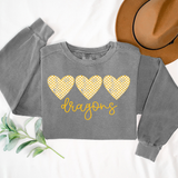 Dragons Checker Heart Trio Digital Download
