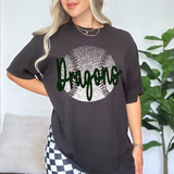 Dragons Dark Green Baseball Halftone Digital Download