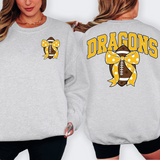 Dragons Gold Football Arched Team Bow Digital Download