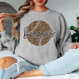 Dragons Leopard Baseball Black & White Digital Download