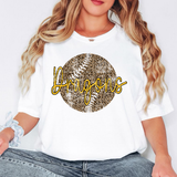 Dragons Gold & Black Leopard Baseball Grunge Digital Download