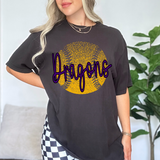 Dragons Purple Softball Halftone Digital Download