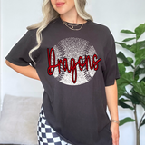 Dragons Red Baseball Halftone Digital Download