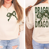 Dragons Repeat Camo Green Bow Digital Download