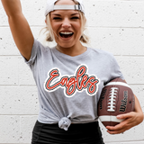 Eagles Outline Polka Dot Digital Download