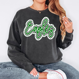 Eagles Outline Polka Dot Digital Download