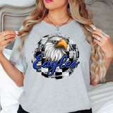 Eagles Checkered Background PNG Digital Download