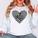 East Retro Checker Heart Digital Download
