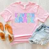 Eleventh Grade Bookworm Back to School Pastel Colors Digital Download
