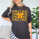 Falcons Basketball Bow Team Repeat Gold Digital Download
