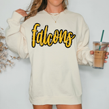 Falcons Crackle Cursive Teams Digital Download