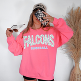 Falcons Floral Arch Baseball Digital Download