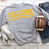 Falcons Gold Football Arched Digital Download