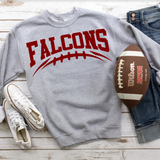 Falcons Maroon Football Arched Digital Download