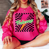 Falcons Checker Neon Bolt Digital Download