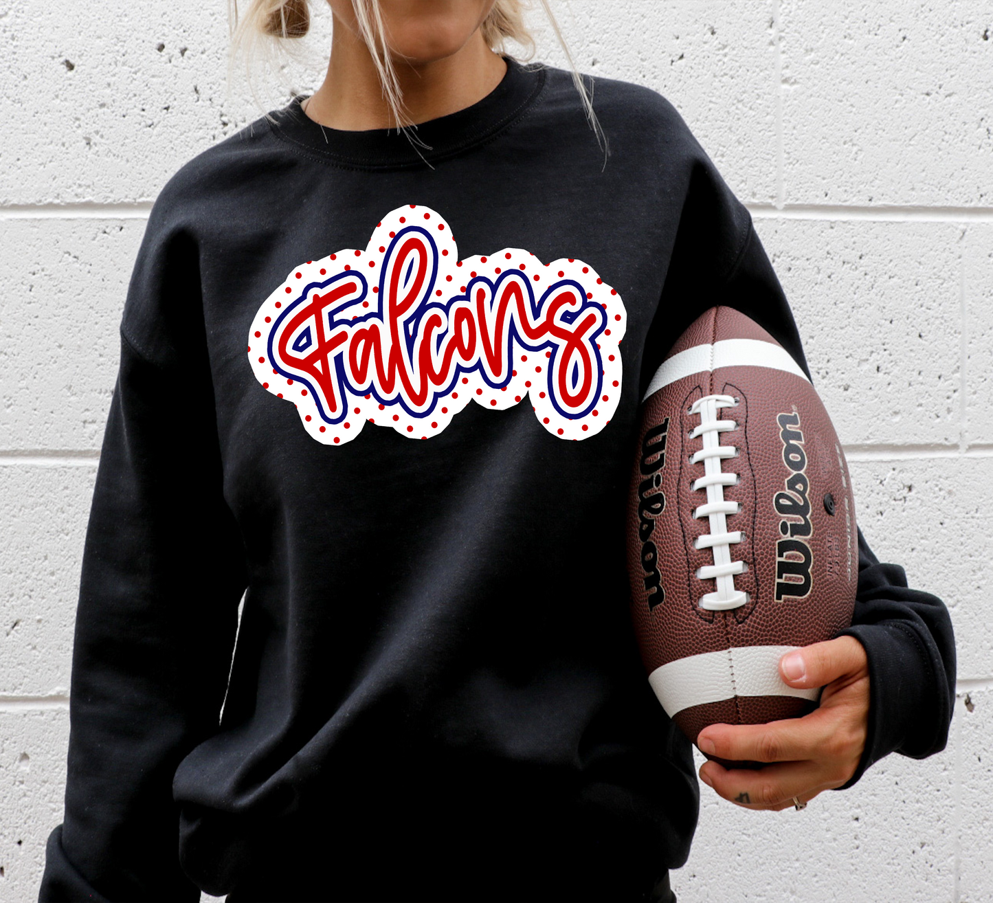 Falcons Outline Polka Dot Digital Download