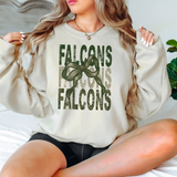 Falcon Repeat Camo Green Bow Digital Download