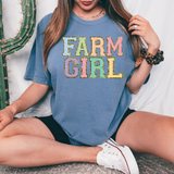 Faux Chenille Farm Girl PNG Digital Download