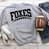 Foxes Black Football Arched Digital Download