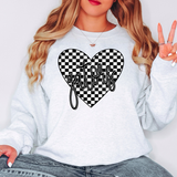 Gators Retro Checker Heart Digital Download