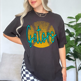Gators Teal Softball Halftone Digital Download