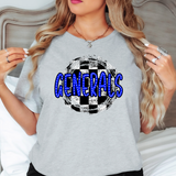 Generals Checkered PNG Digital Download