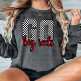 Go Big Reds Checker PNG Digital Download