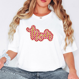 Mom Gold Pink Checker Glitter Digital Download