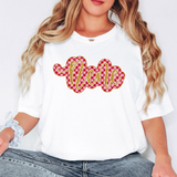 Nene Gold Pink Checker Glitter Digital Download