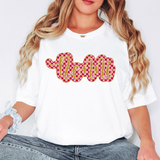 Nonni Gold Pink Checker Glitter Digital Download