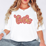 Ortho Gold Pink Checker Glitter Digital Download