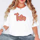 Tata Gold Pink Checker Glitter Digital Download