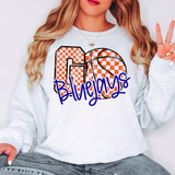Go Bluejays Team Checker Basketball Digital Download