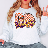 Go Bulldogs Team Checker Basketball Purple/Gold Digital Download