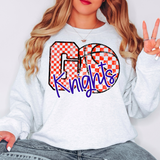 Go Knights Team Checker Basketball Royal Blue/White Digital Download