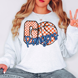 Go Rangers Team Checker Basketball Digital Download