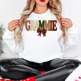 Grammie Christmas Bow Doodle Digital Download