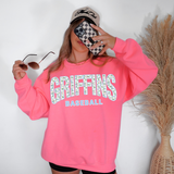 Griffins Floral Arch Baseball Digital Download