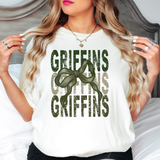 Griffins Repeat Camo Green Bow Digital Download