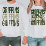 Griffins Repeat Camo Green Bow Digital Download