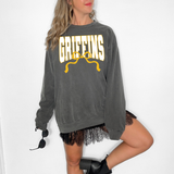 Griffins Team Arch with Bow White/Gold Digital Download