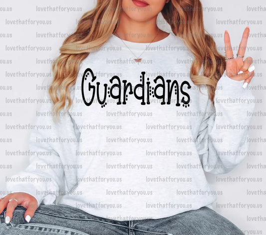 Guardians Dotted Doodle PNG Digital Download