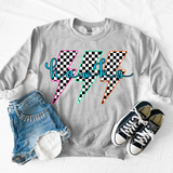 Hawks Retro Bolt Checker Teams Neon Outline Digital Download