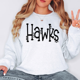 Hawks Dotted Doodle PNG Digital Download
