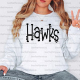 Hawks Dotted Doodle Digital Download